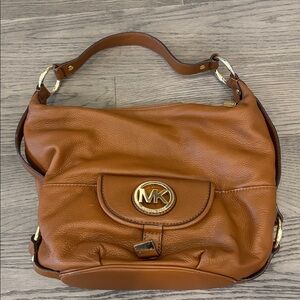 Michael Kors Tan Leather Shoulder Bag